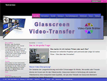 Tablet Screenshot of glasscreen.de